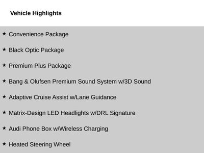 2023 Audi Q7 45 Premium Plus quattro