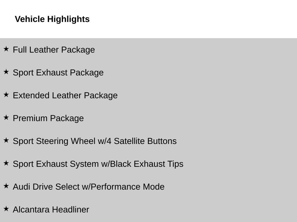 2023 Audi R8 V10 performance