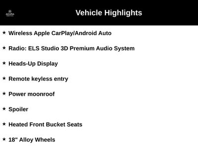 2023 Acura Integra A-Spec Tech Package