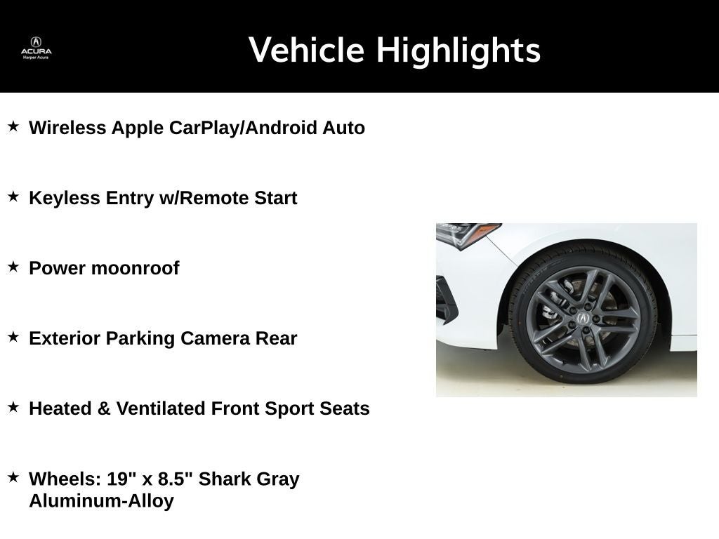 2024 Acura TLX A-Spec Package SH-AWD