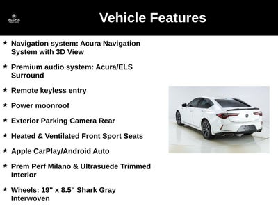 2021 Acura TLX A-Spec Package SH-AWD