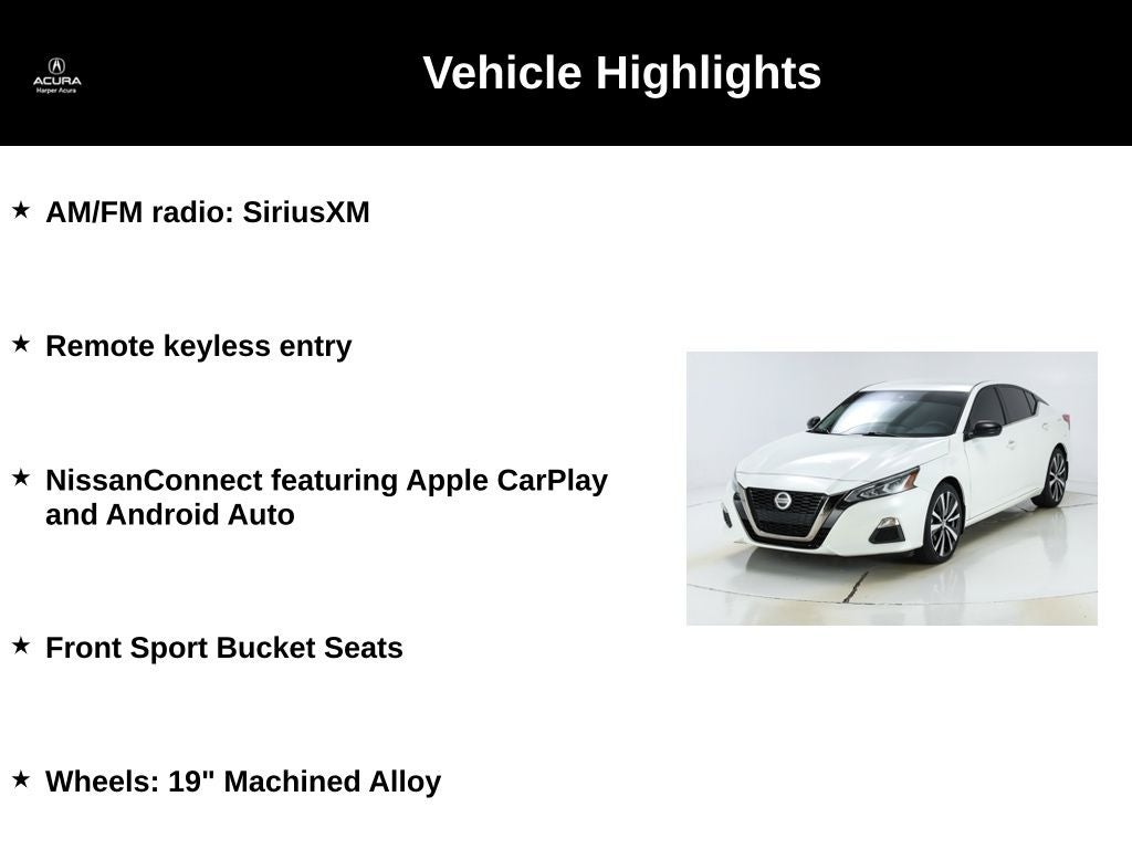 2022 Nissan Altima 2.5 SR 2.5 SR