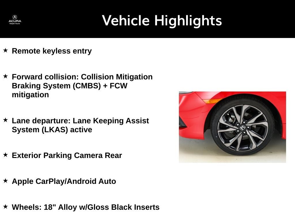 2019 Honda Civic Sport