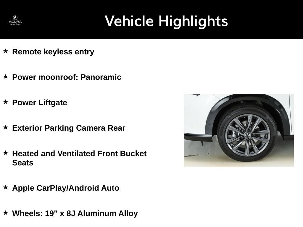 2025 Acura ADX A-Spec Package