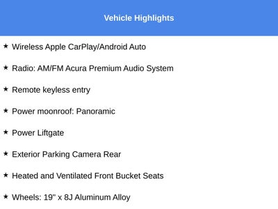 2025 Acura ADX A-Spec Package