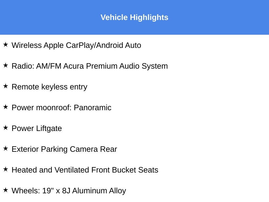 2025 Acura ADX A-Spec Package