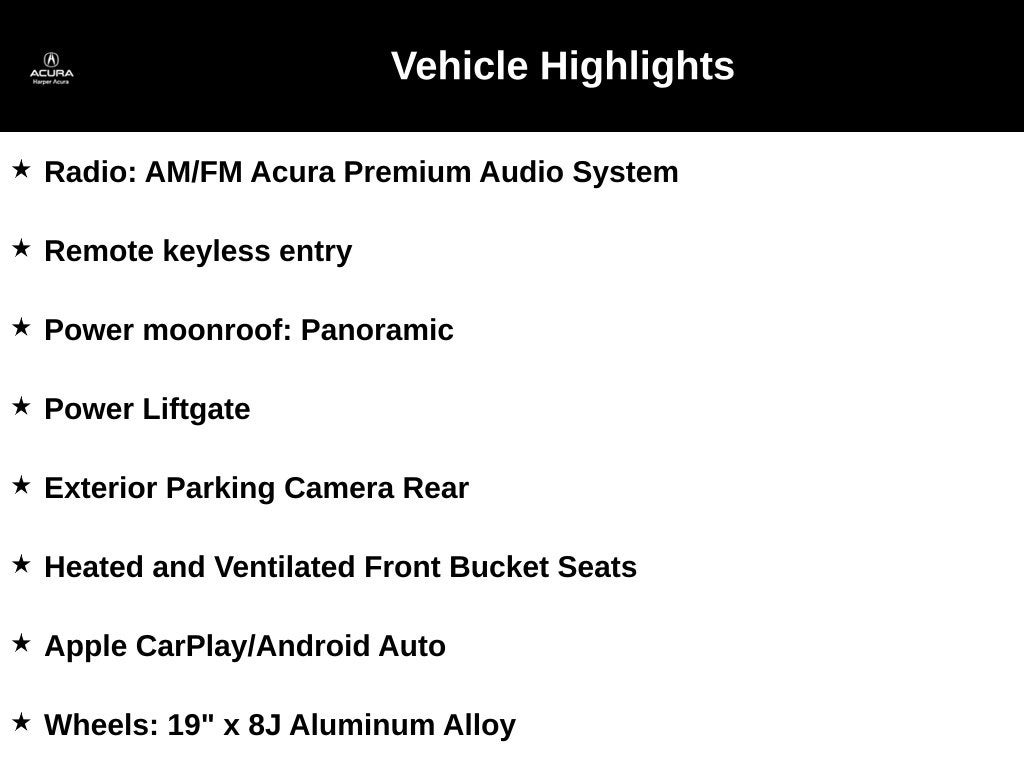 2025 Acura ADX A-Spec Package