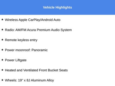 2025 Acura ADX A-Spec Package