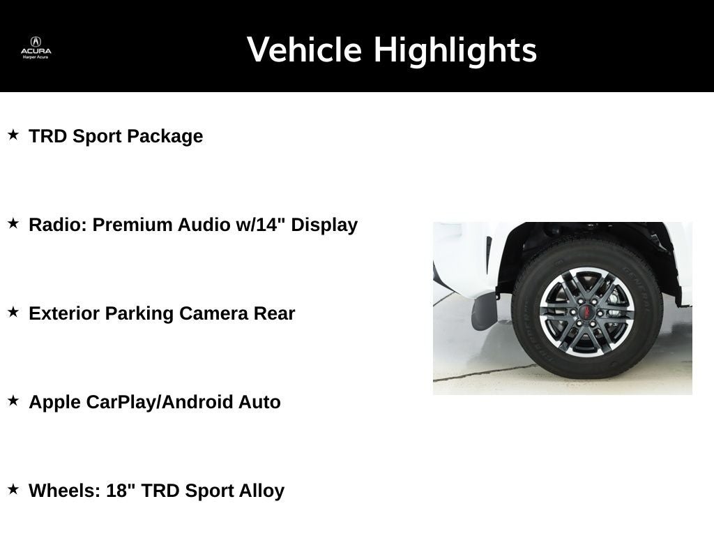 2025 Toyota Tacoma TRD Sport