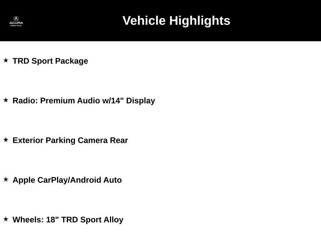 2025 Toyota Tacoma TRD Sport