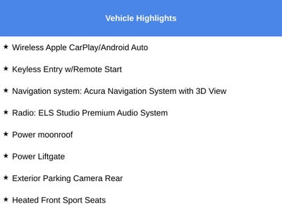 2025 Acura RDX Technology Package SH-AWD