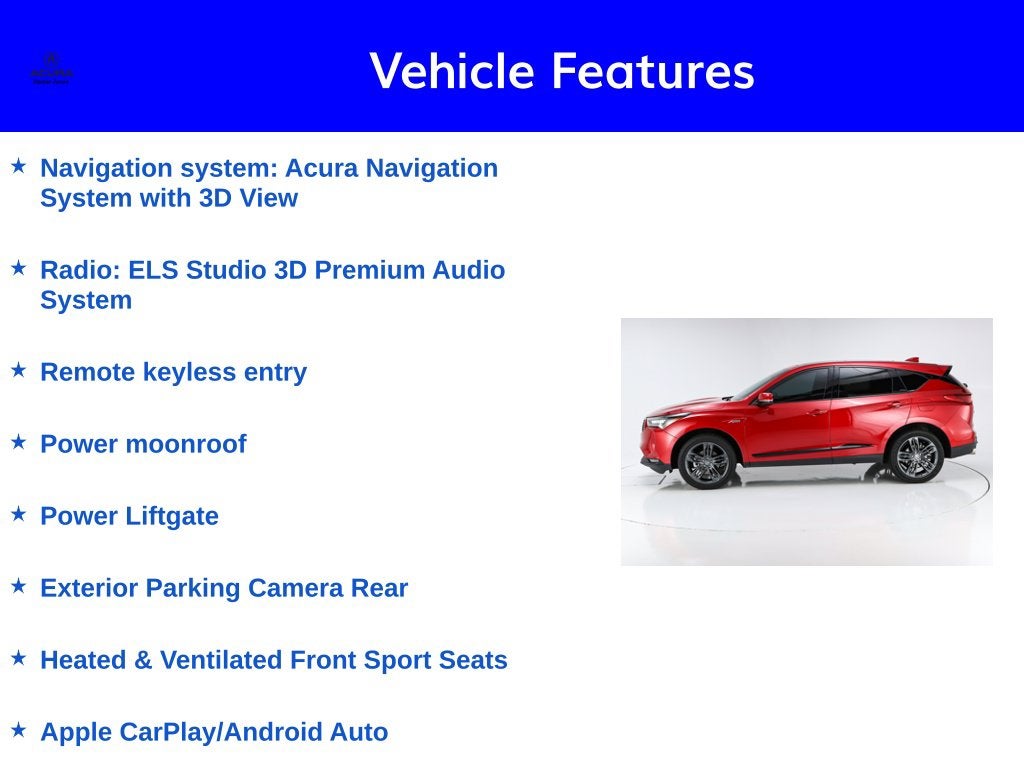 2024 Acura RDX A-Spec Package SH-AWD