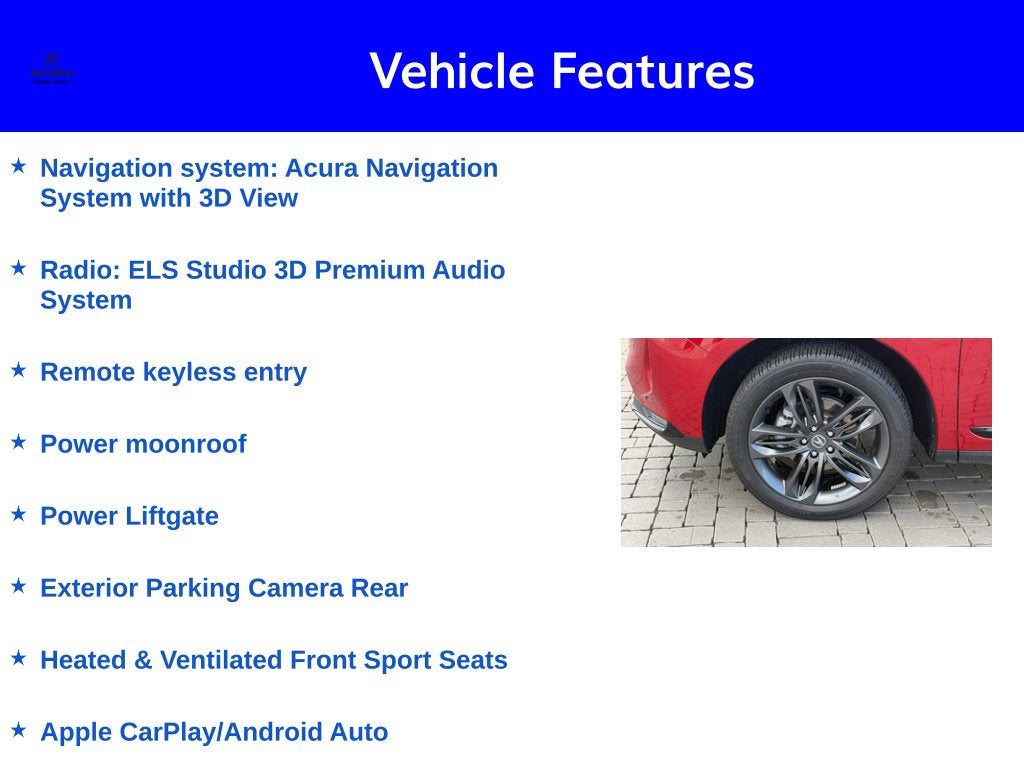 2024 Acura RDX A-Spec Package SH-AWD