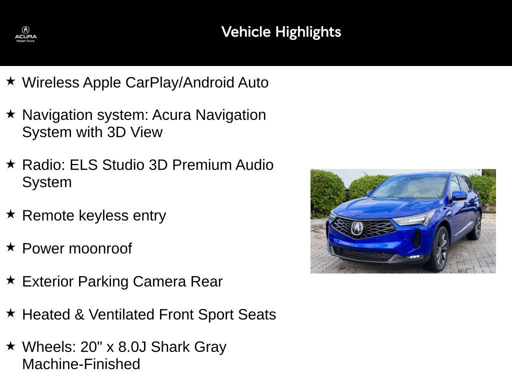 2025 Acura RDX A-Spec Package SH-AWD