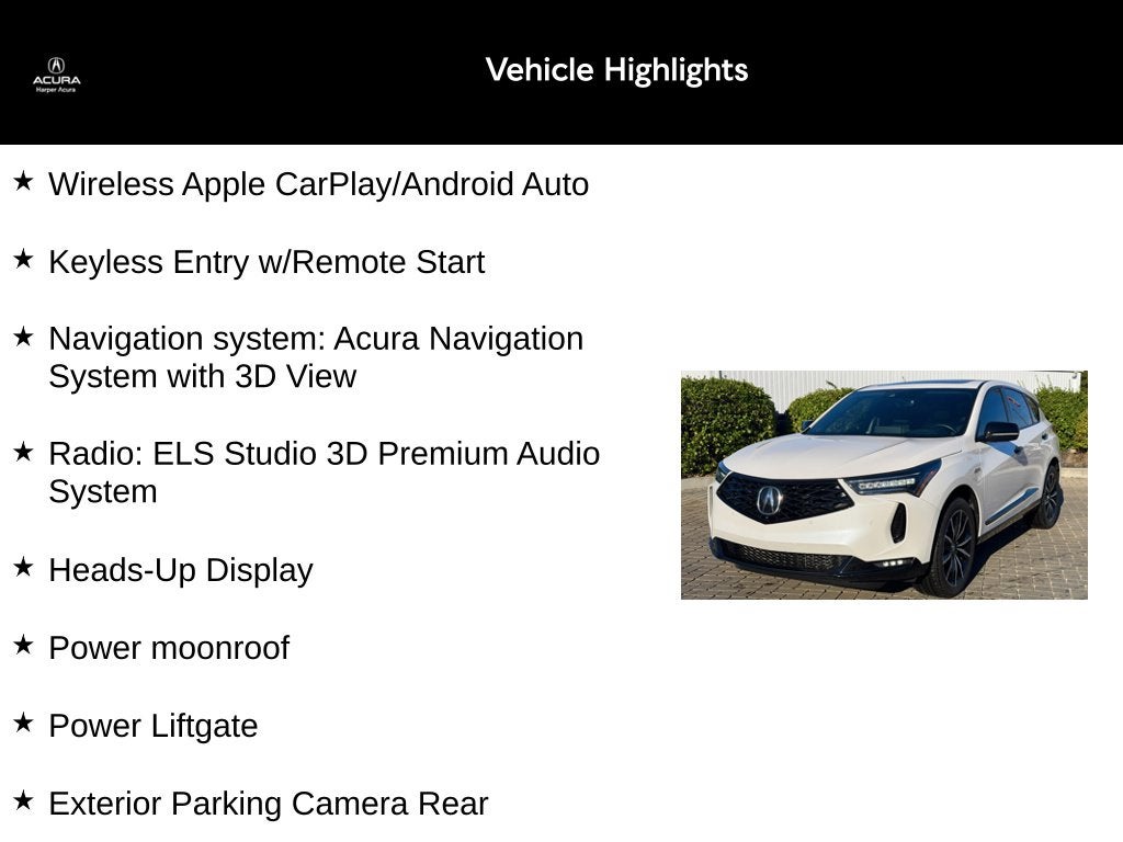 2025 Acura RDX A-Spec Advance Package SH-AWD