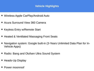 2026 Acura MDX Type S w/Advance Package SH-AWD