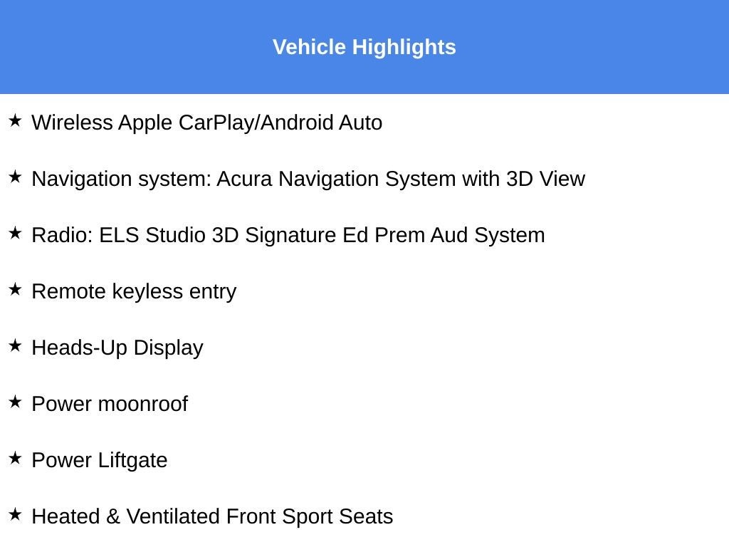 2023 Acura MDX Type S w/Advance Package SH-AWD