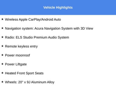 2024 Acura MDX Technology