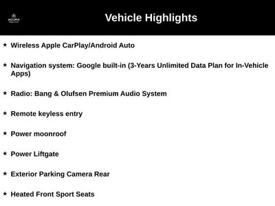 2025 Acura MDX Technology Package