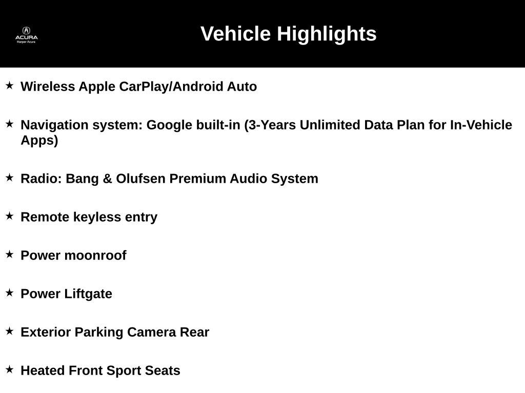 2025 Acura MDX Technology Package