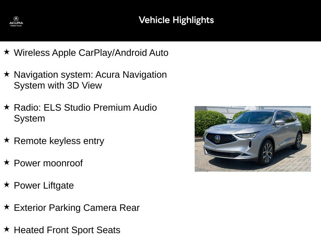 2023 Acura MDX Technology