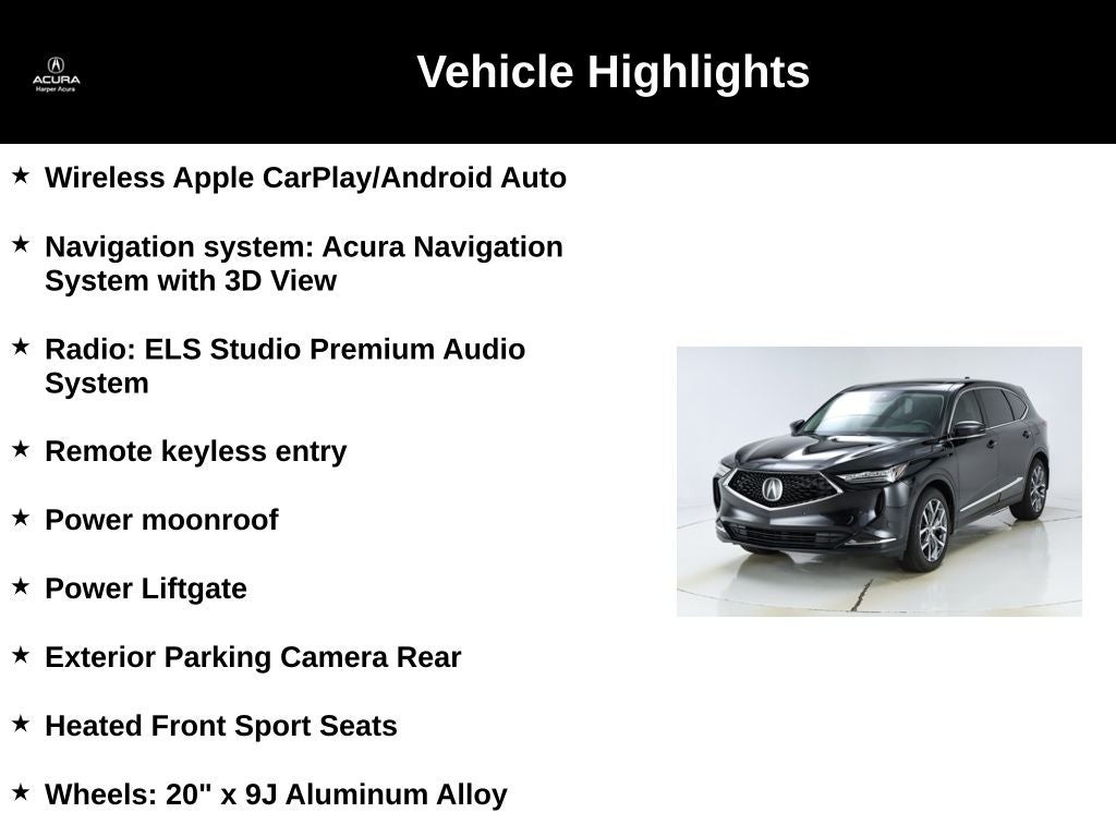 2024 Acura MDX Technology