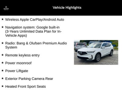 2025 Acura MDX Technology Package