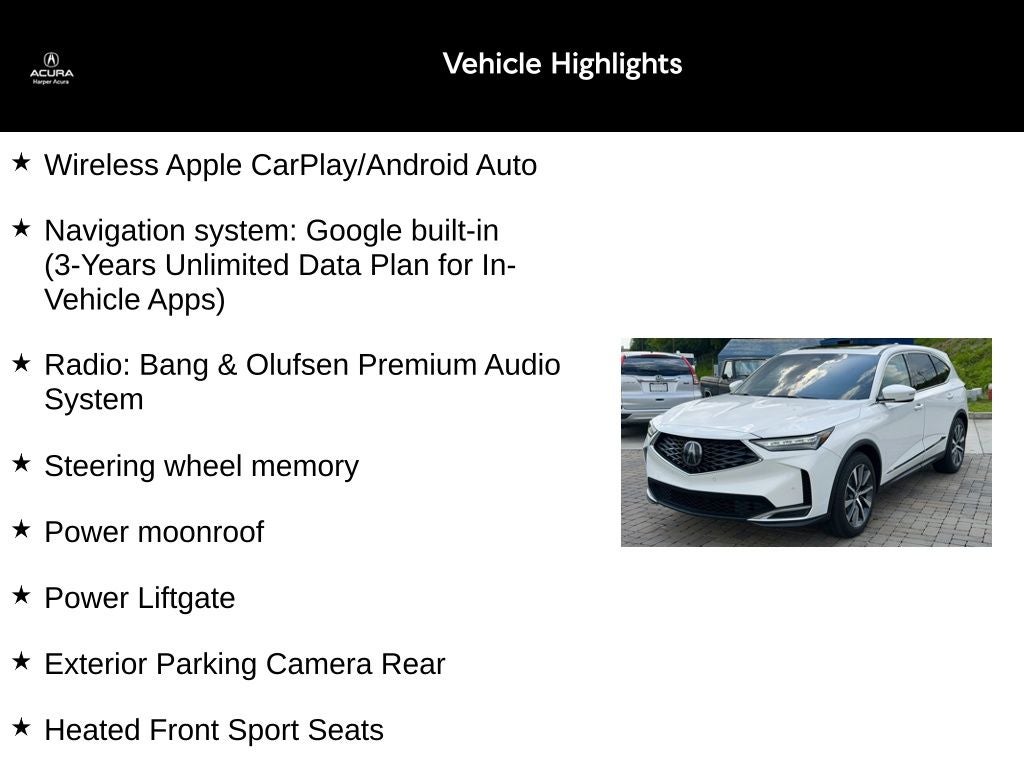 2025 Acura MDX Technology Package