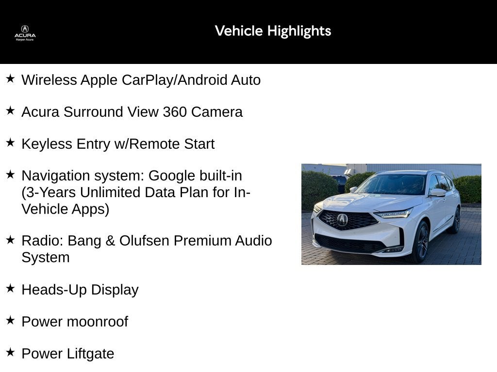 2026 Acura MDX Advance Package SH-AWD