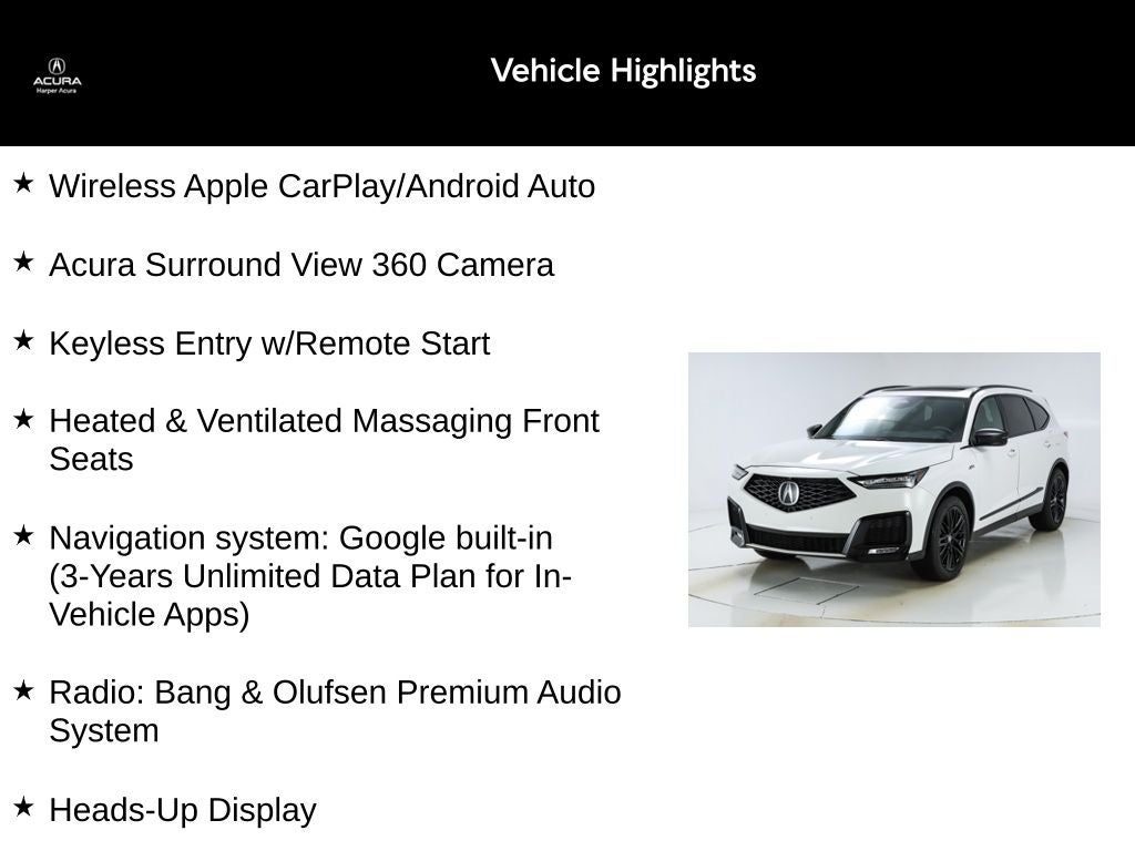 2025 Acura MDX A-Spec Advance Package SH-AWD