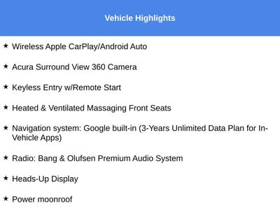 2025 Acura MDX A-Spec Advance Package SH-AWD