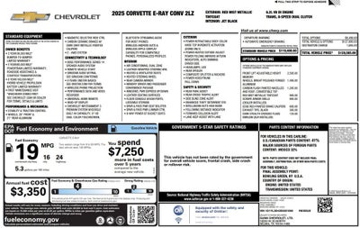 2025 Chevrolet Corvette E-Ray 2LZ