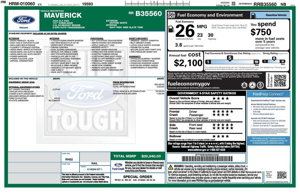 2024 Ford Maverick XLT