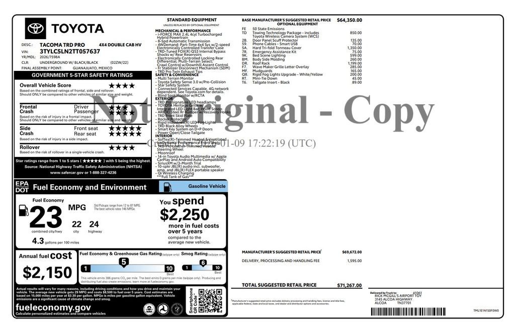 2026 Toyota Tacoma Hybrid TRD Pro