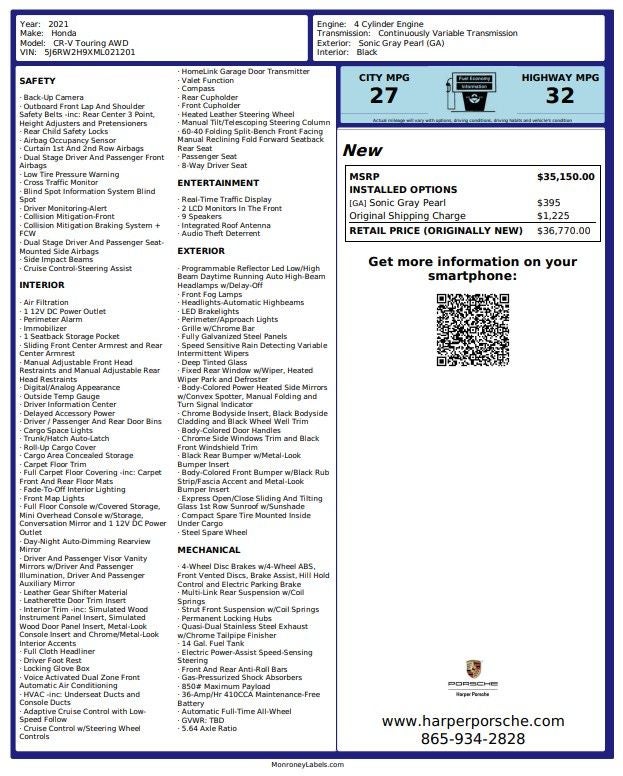 2021 Honda CR-V Touring