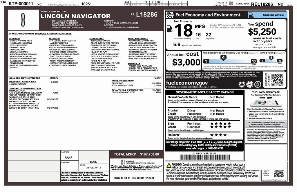2024 Lincoln Navigator L Reserve