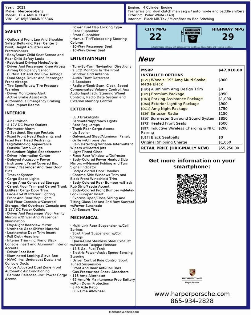 2021 Mercedes-Benz CLA CLA 35 AMG® 4MATIC®