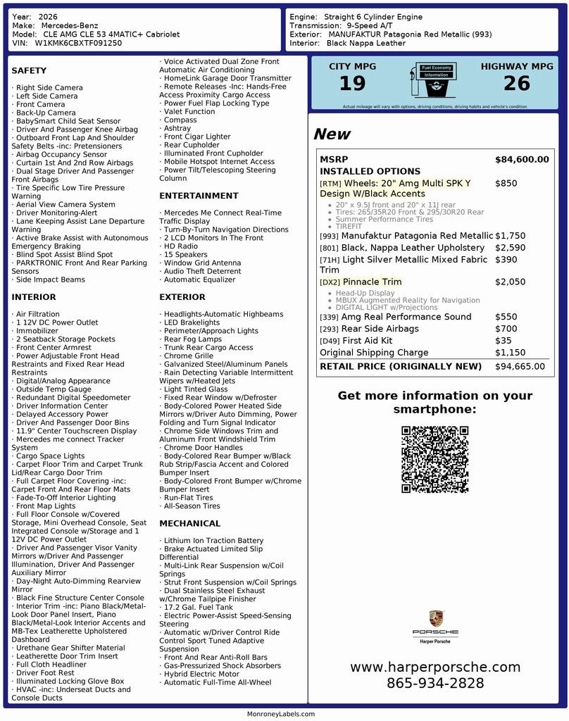 2026 Mercedes-Benz CLE CLE 53 AMG® 4MATIC®