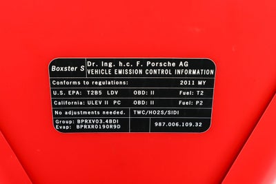 2011 Porsche Boxster Spyder