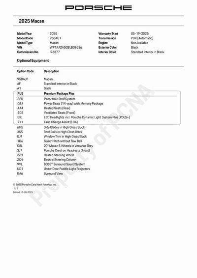2025 Porsche Macan Base