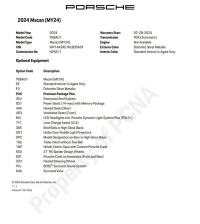 2024 Porsche Macan Base