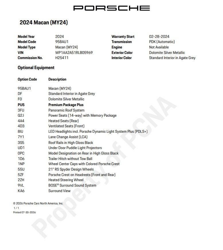 2024 Porsche Macan Base