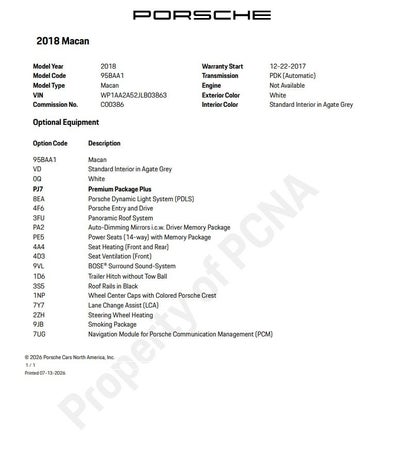 2018 Porsche Macan Base