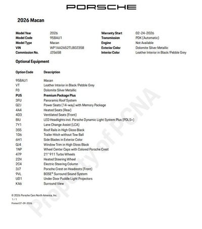 2026 Porsche Macan Base