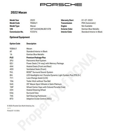 2022 Porsche Macan Base