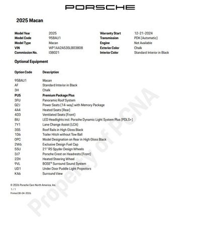2025 Porsche Macan Base