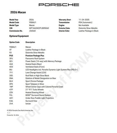 2026 Porsche Macan Base