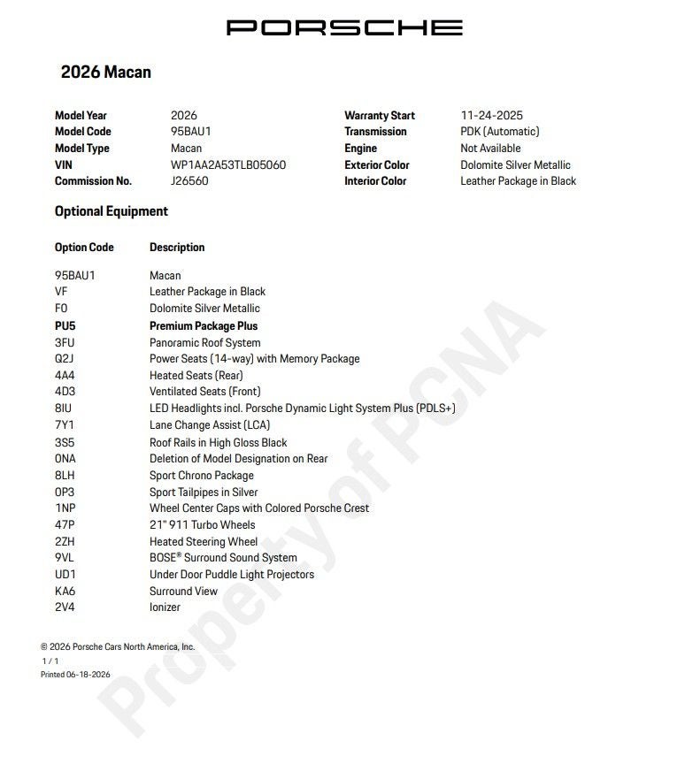 2026 Porsche Macan Base
