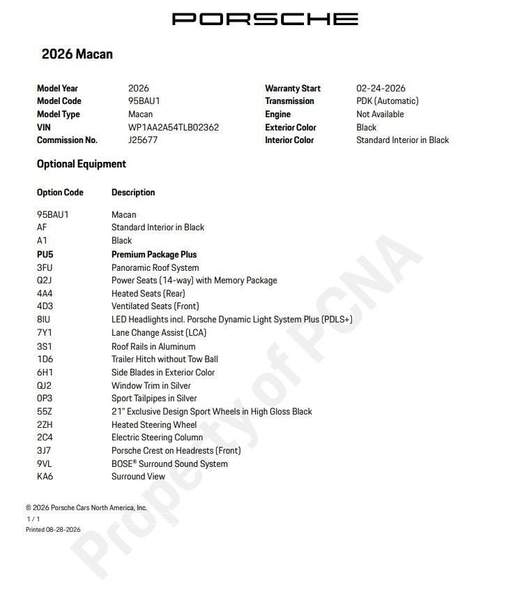 2026 Porsche Macan Base