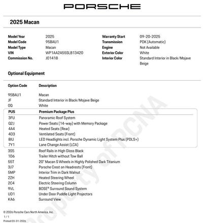 2025 Porsche Macan Base